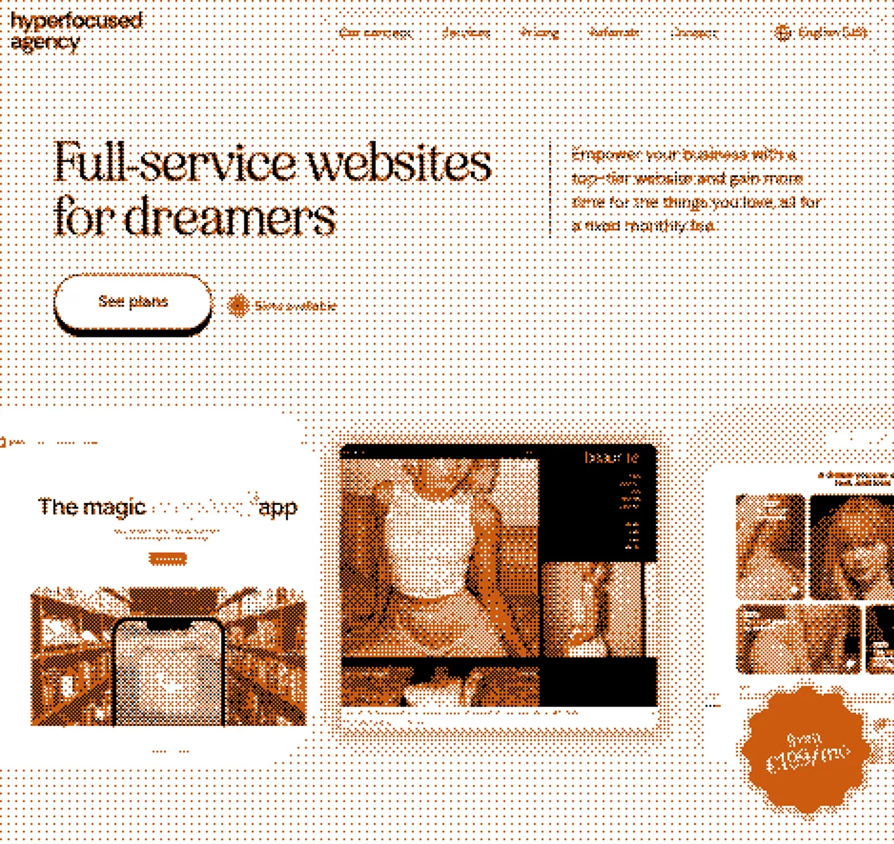 Website made by hyperfocused agency