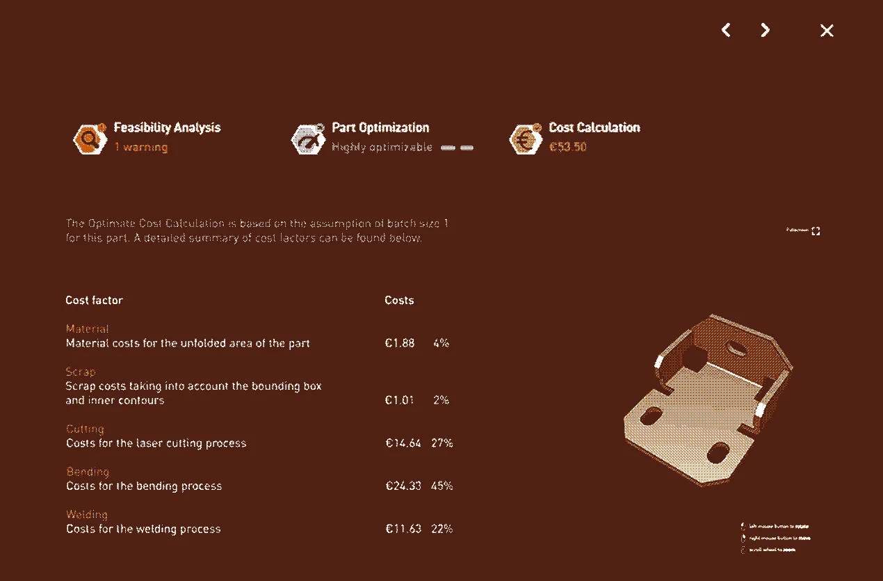 Screenshot of the Optimate app
